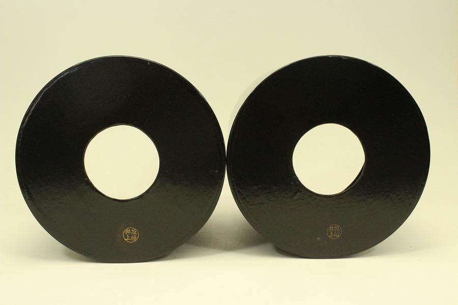 漆塗り 手炙り 火鉢 一対 美品(ZE480)