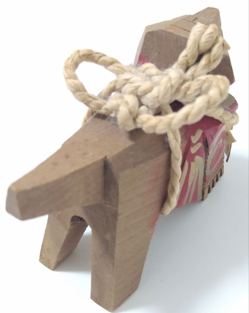 我が家の守り神 土佐闘犬　土佐の郷土玩具　木彫り 工芸品