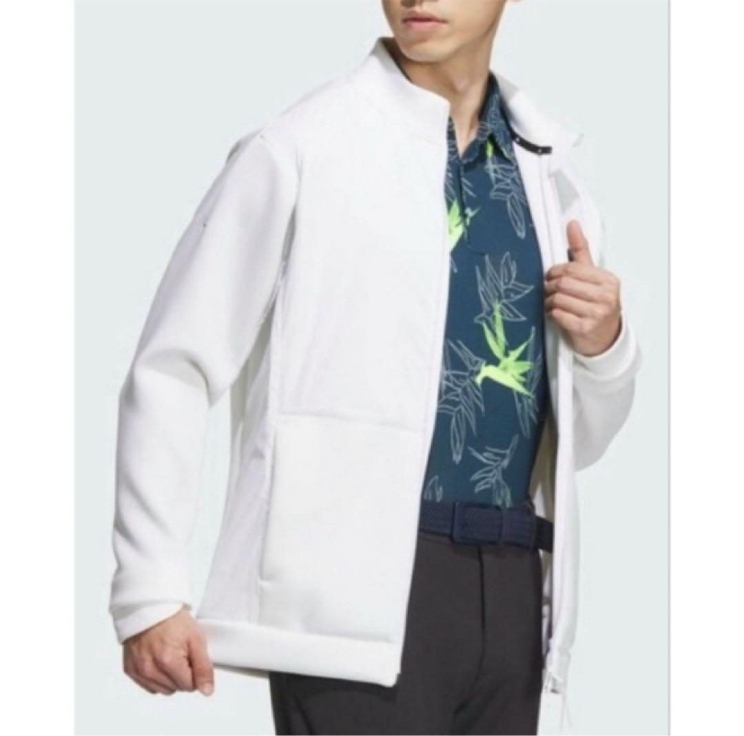 送料無料 新品 adidas GOLF ダンボールニット フルジップXXL WT