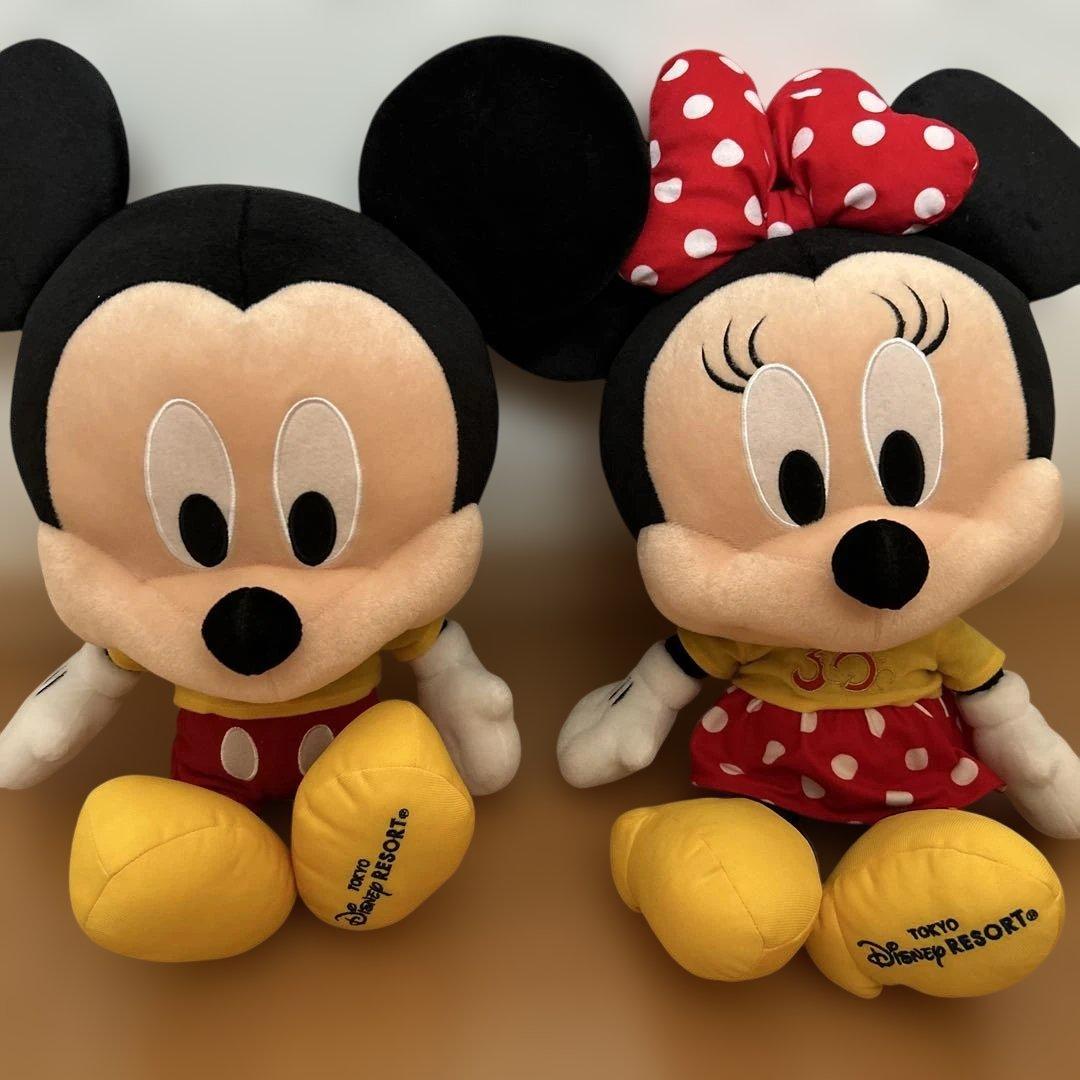 限定ミッキー・ミニー ぬいぐるみセット 30周年