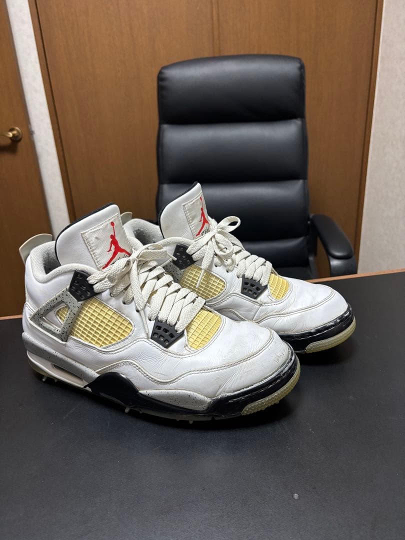 Air Jordan 4 ホワイト　ゴルフシューズ