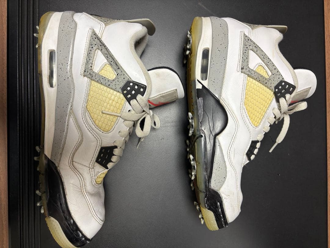 Air Jordan 4 ホワイト　ゴルフシューズ
