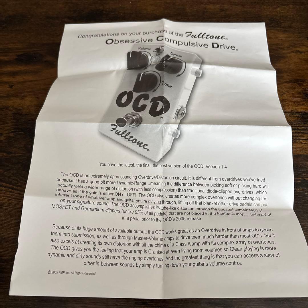 Fulltone OCD エフェクター Ver1.4