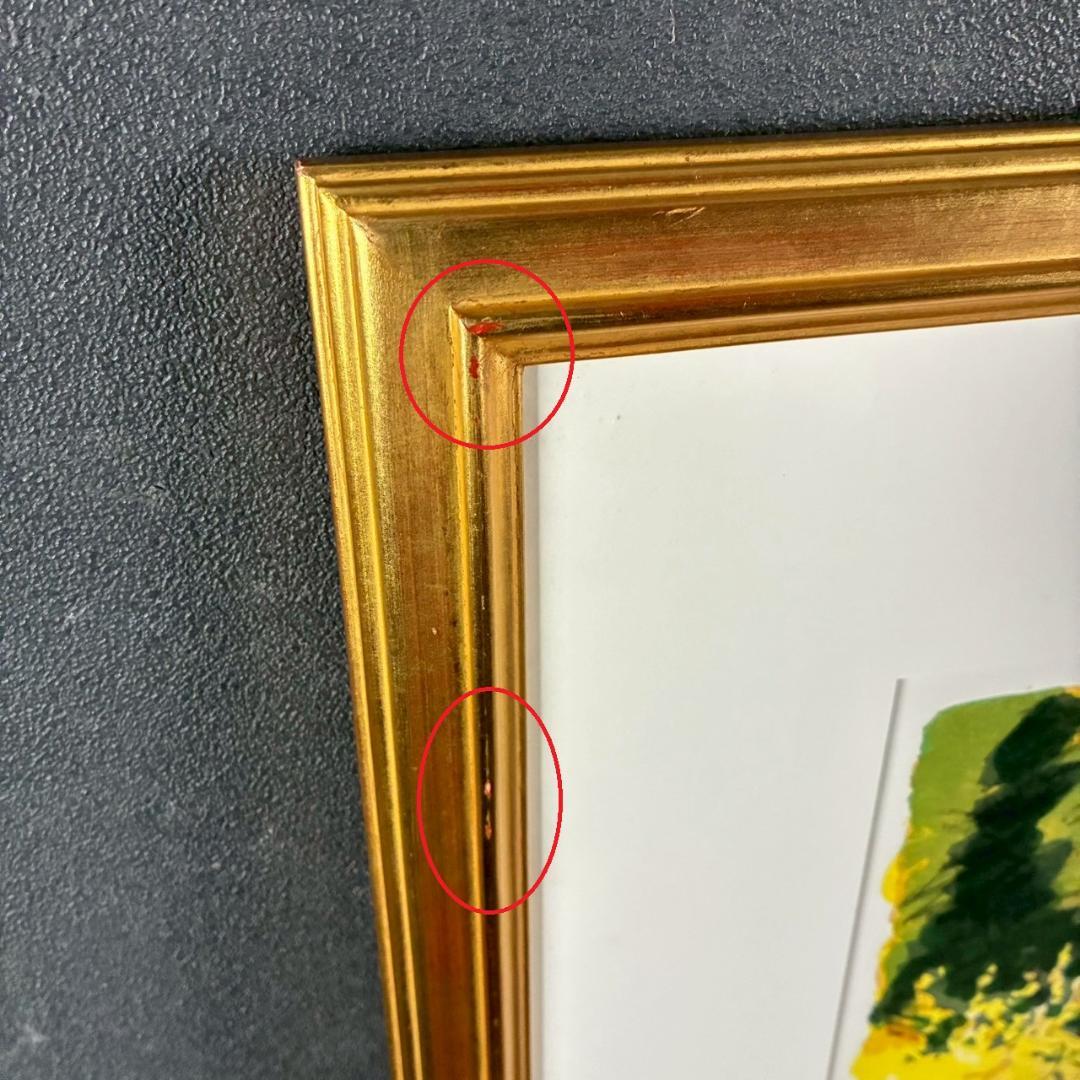 美品 中根寛「街の入口（ムルテン）」リトグラフ 直筆サイン入り 画廊シール有