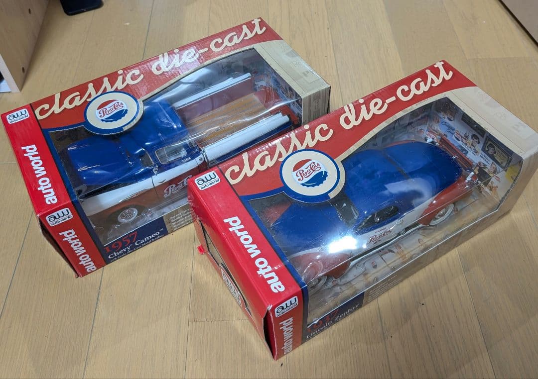 ペプシコーラ　ミニカー　Lincoln Zephyr＆Chevy Cameo