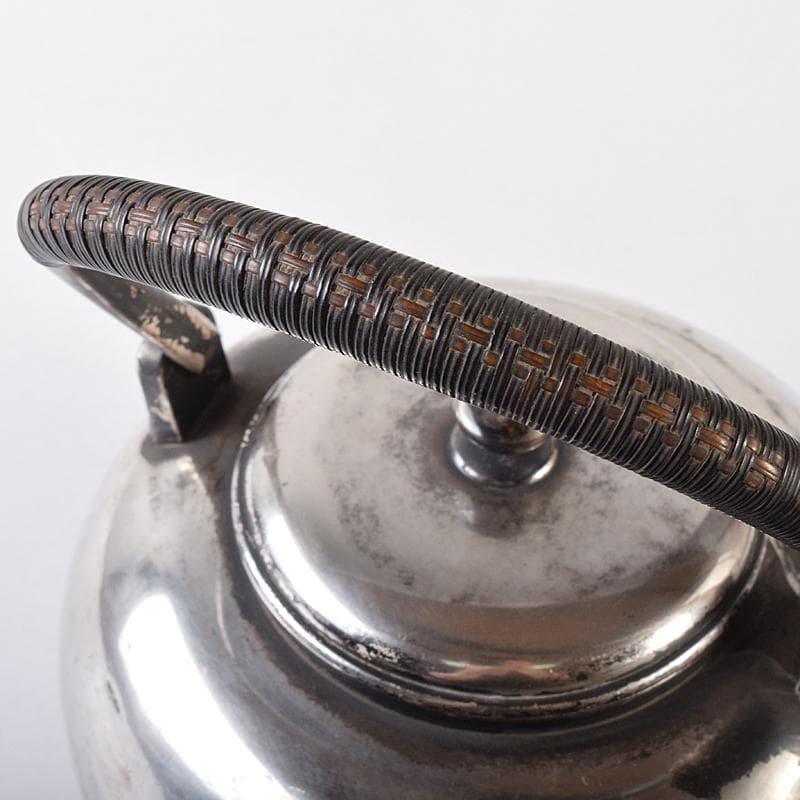 煎茶道具　三越銀製　銀瓶　湯沸し　約508g　L　R8166