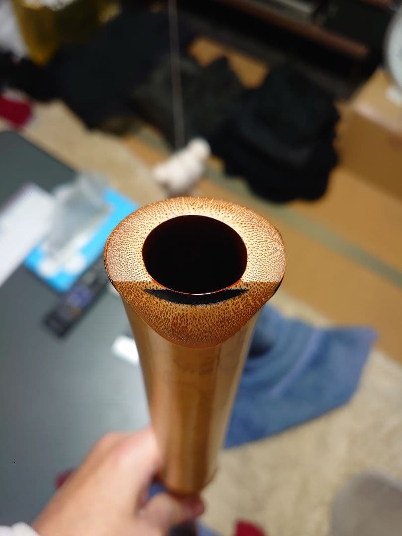 尺八本体 竹製 約70cm　 刻印あり