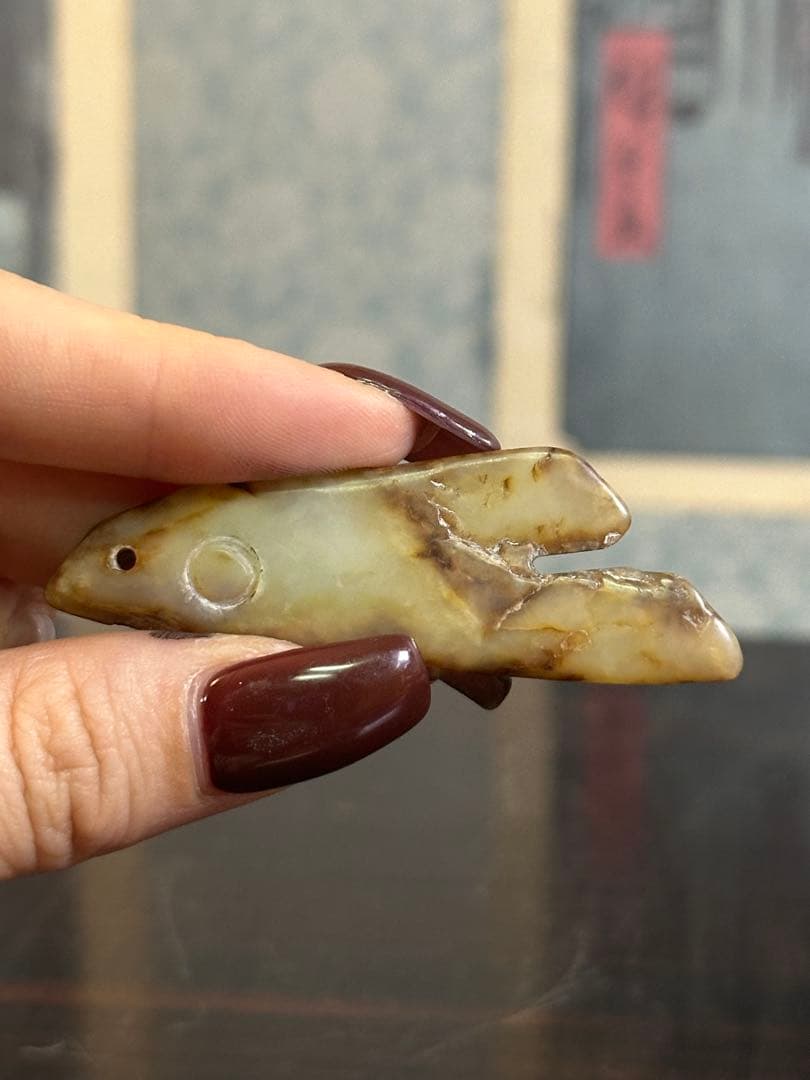 漢砡掛件 漢時代 中國古美術 重 9g