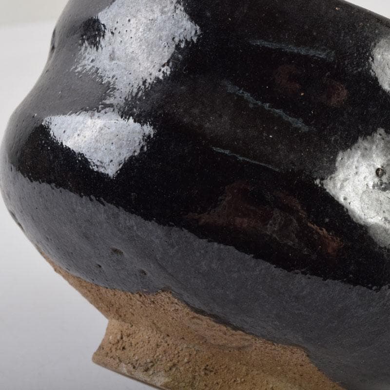 茶道具　楽吉左衛門　黒楽茶碗　V　8866