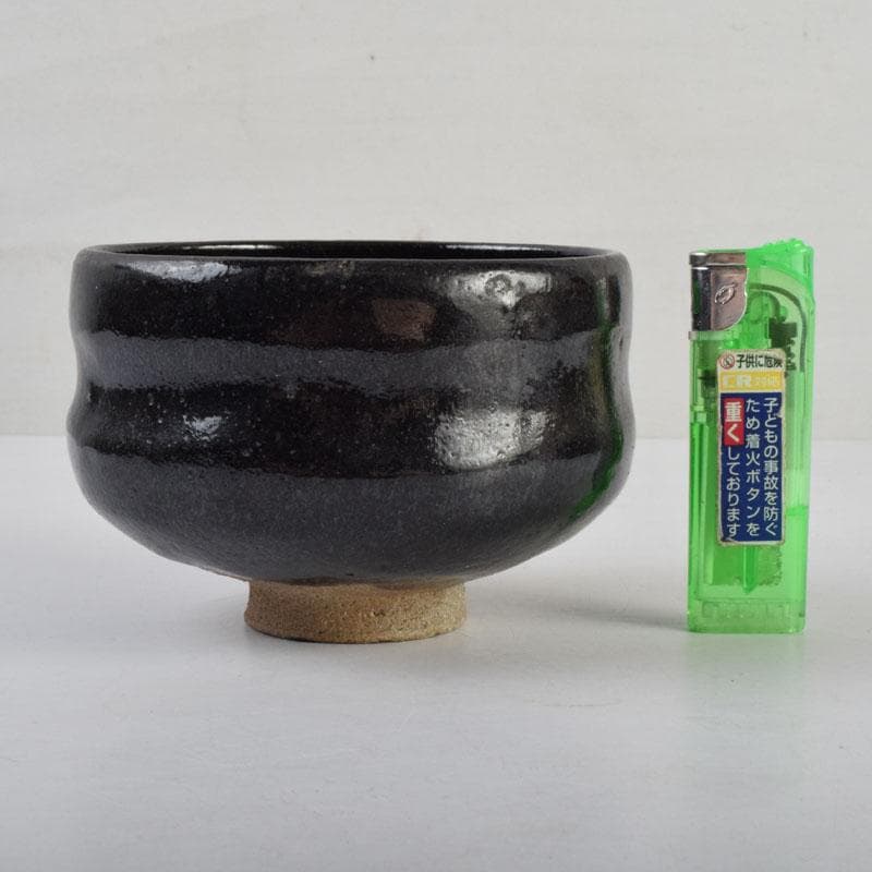 茶道具　楽吉左衛門　黒楽茶碗　V　8866
