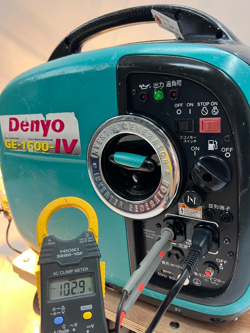 【動作良好・保証付】デンヨー インバーター発電機 GE-1600SS-IV 18