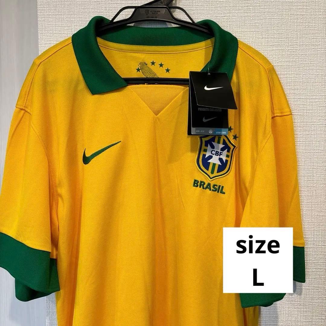新品 NIKE 2014W杯 ブラジル代表 公式ユニフォーム ゲームシャツ L