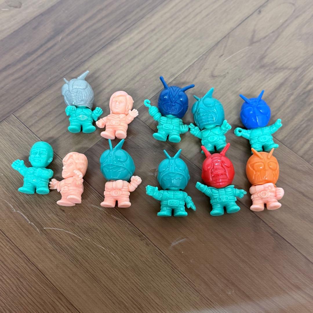 【当時物】仮面ライダー倶楽部 SDライダー消しゴム 昭和レトロ まとめ 面取れ