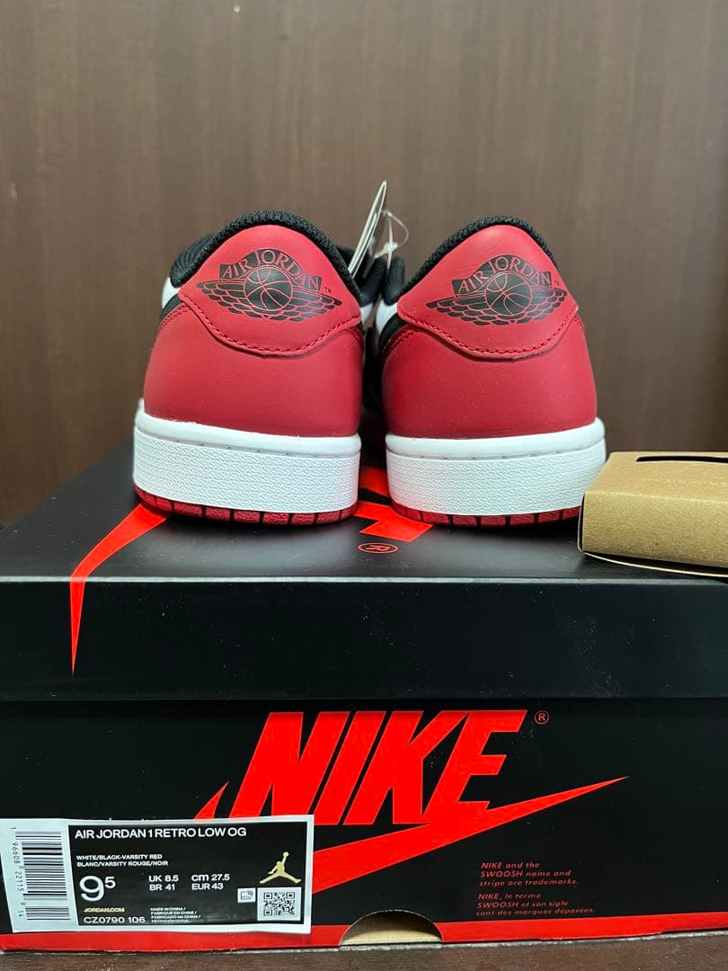 シューズ(男性用) Nike Air Jordan 1 Retro Low OG Black Toe