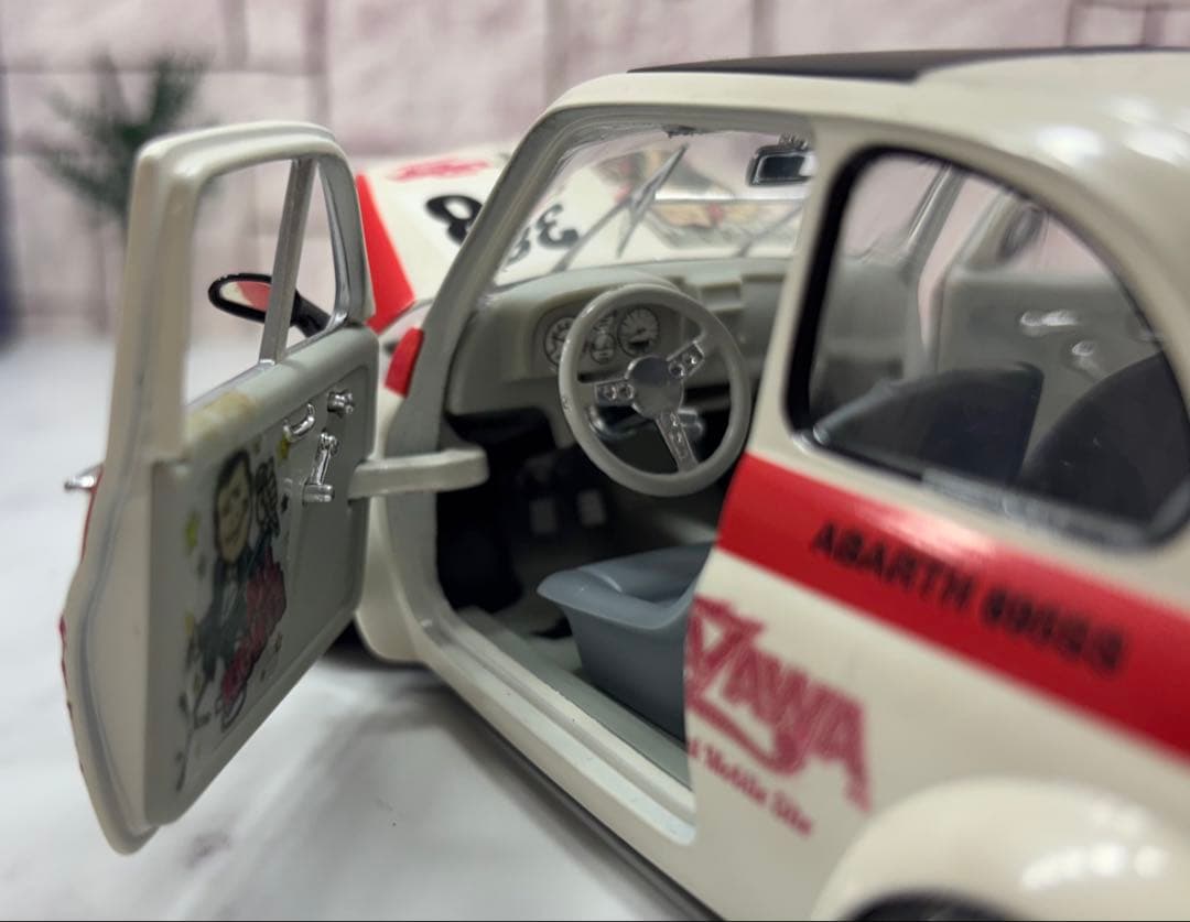 1/18ミニカー　アバルト スピードスターMK -Ⅰ深リムカスタム　矢沢永吉仕様