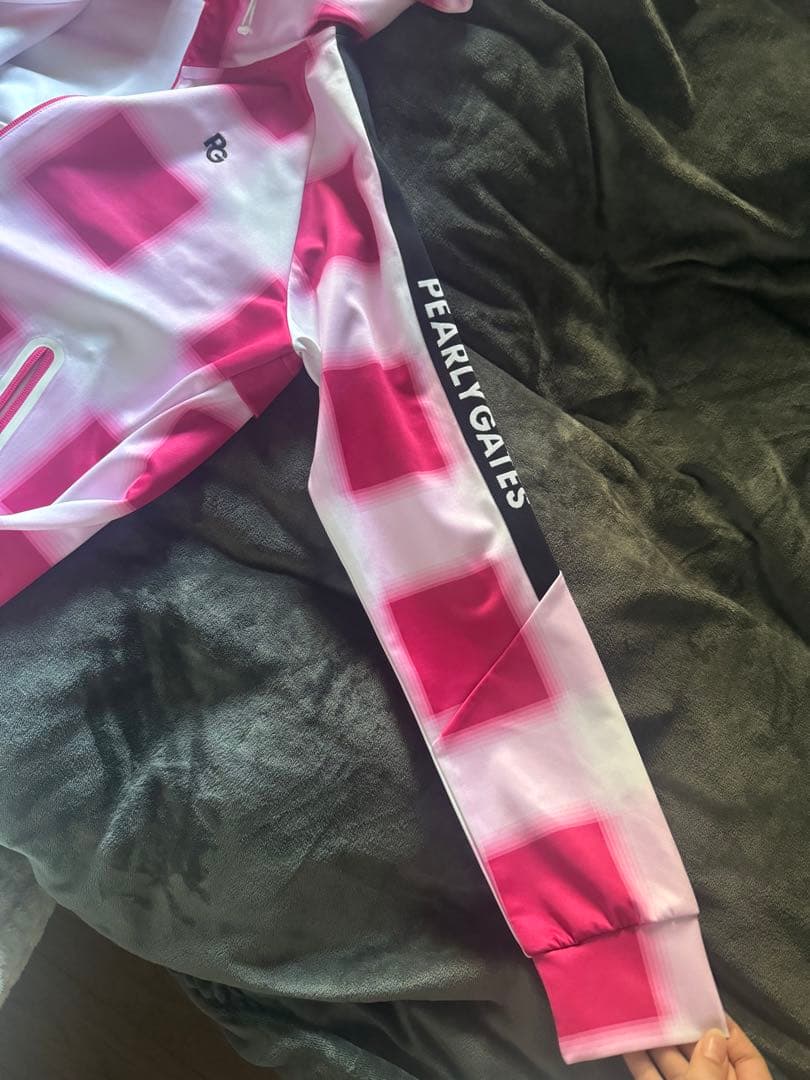 PEARLY GATES ピンク チェック柄 ジャケット サイズ2