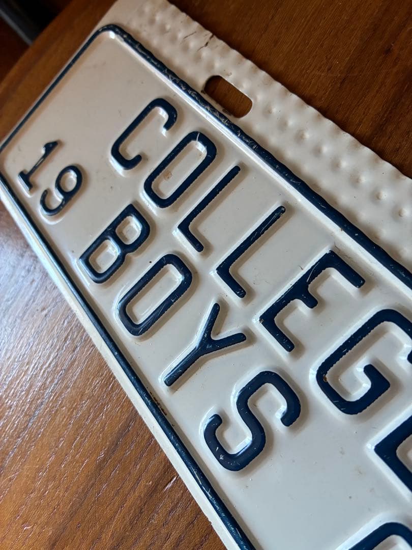 アンティーク　メタル　サイン　プレート　看板　BOYS CLUB アメリカ