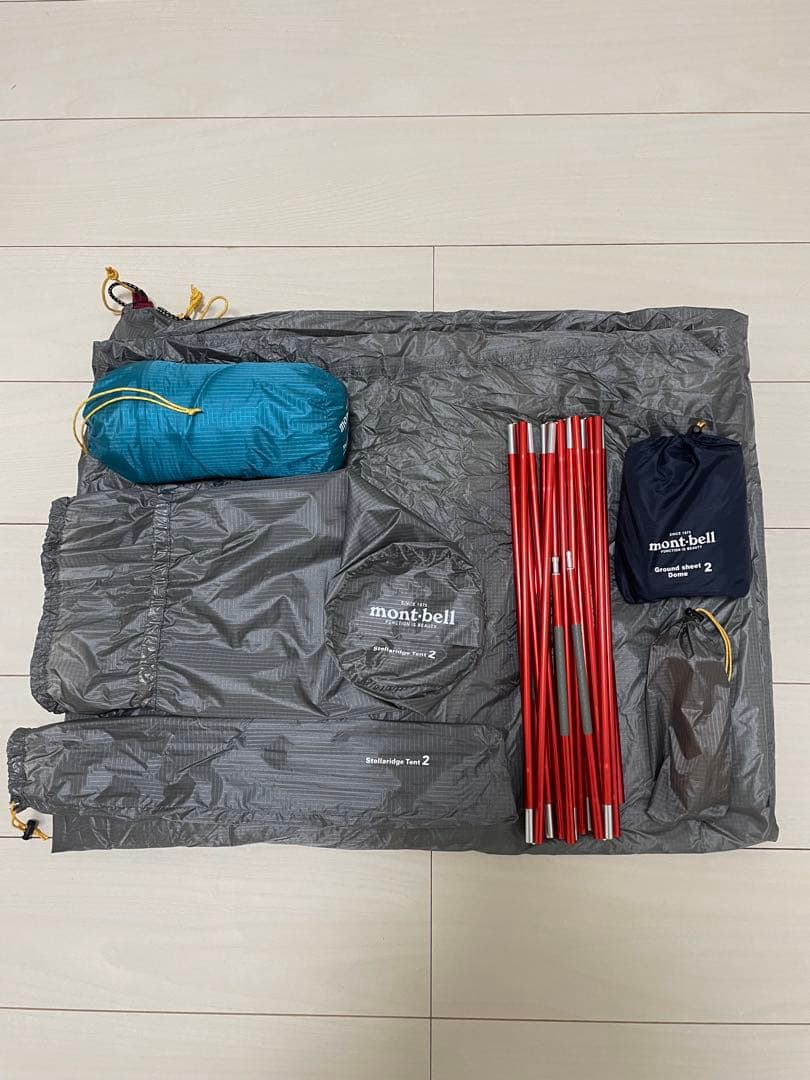 モンベル　ステラリッジ2 グランドシート付き