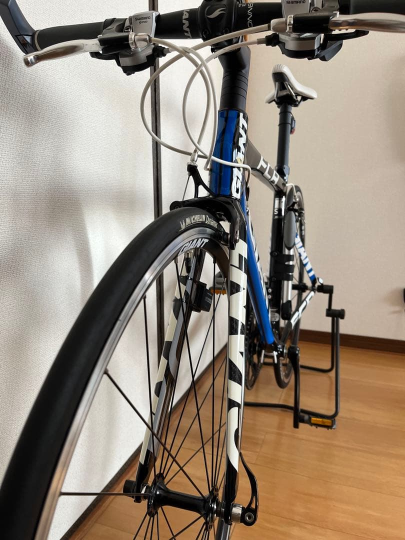 【送料込み／希少美品】GIANT FCR1クロスバイク ブラック/ブルーSサイズ