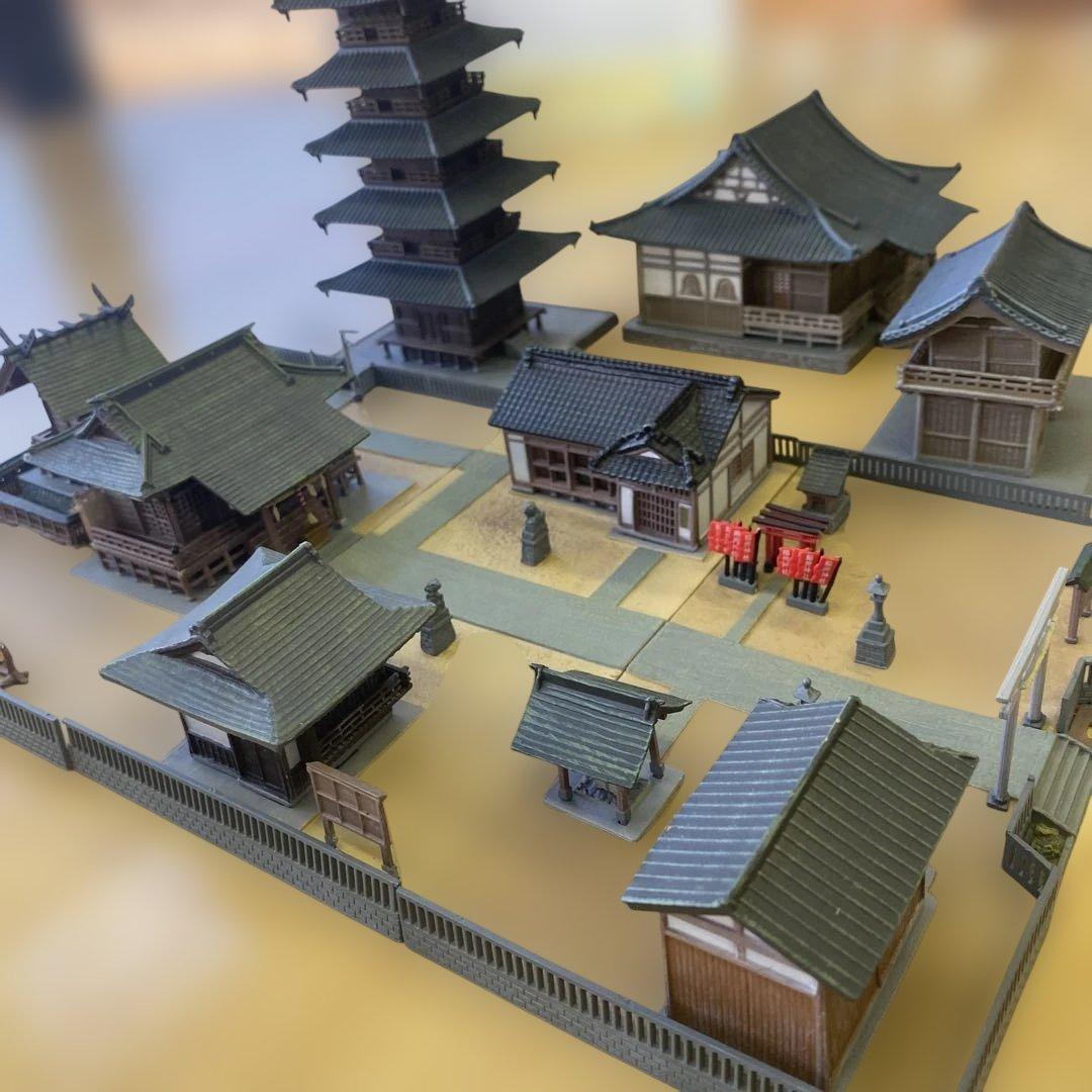 ジオコレ　神社　寺院セット
