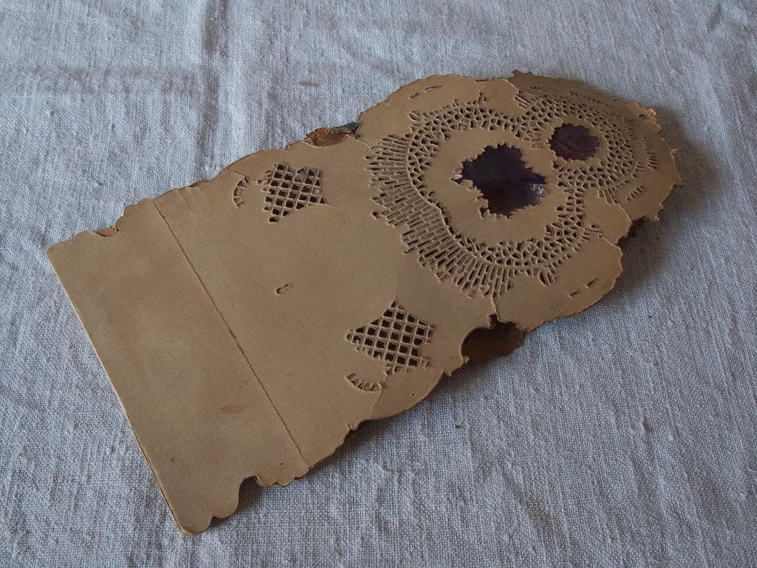 天使と花の装飾のペーパーデコレーション ヴィクトリアン期ペーパークラフトK400