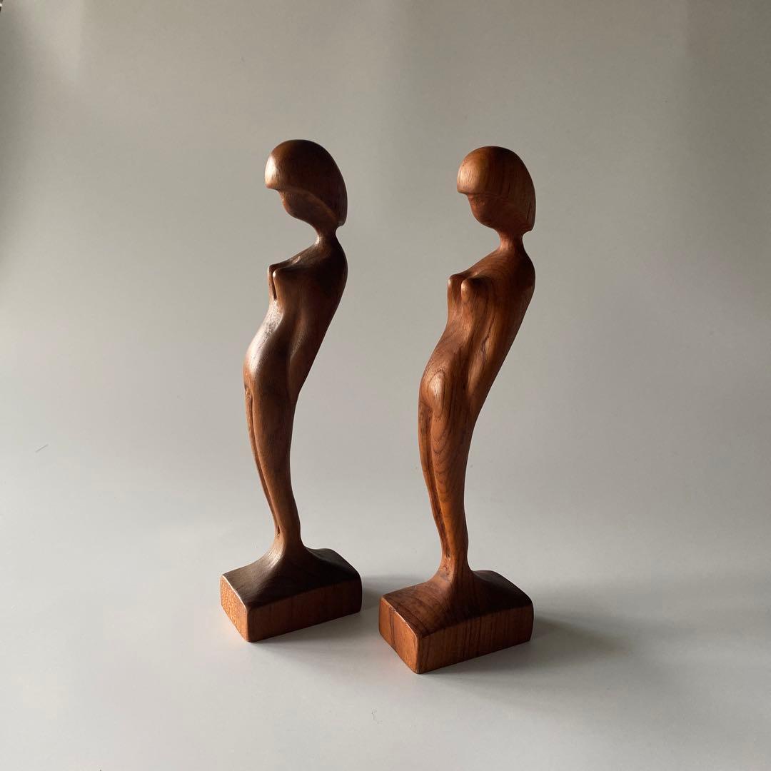 Arne Basse アルネ・バッセ チーク無垢 オブジェ デンマーク製