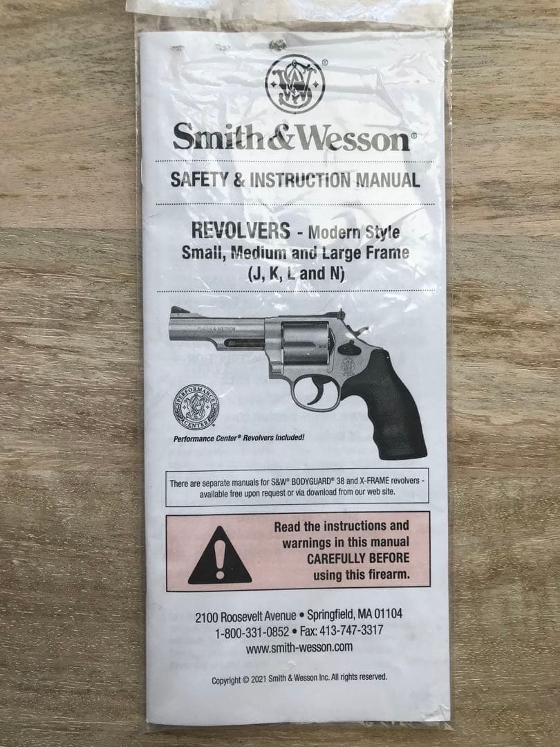 Smith & Wesson M19純正ガンケース (Ｓ&W社 取扱説明書付き)