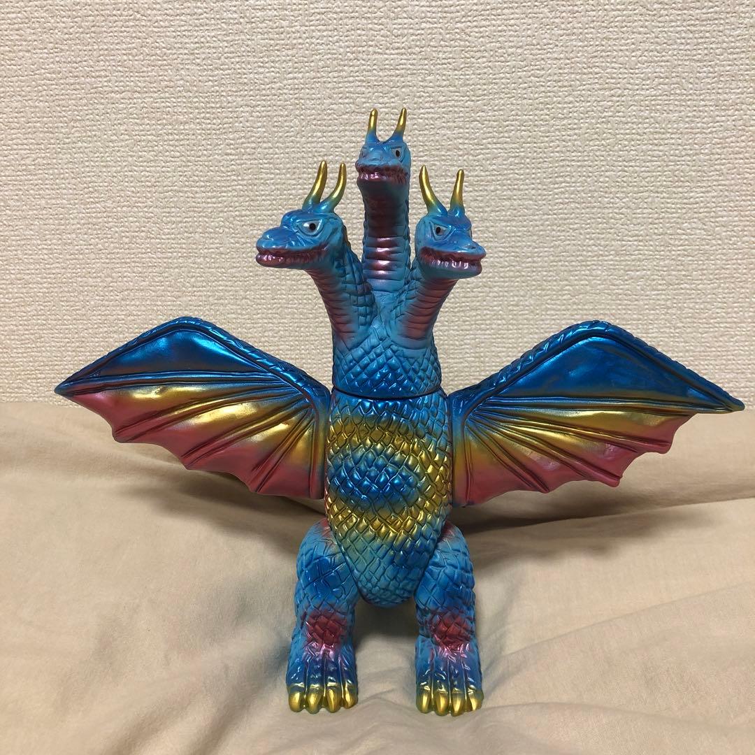 【ブルマァク BULLMARK】/キングギドラ/ブルー　ソフビ