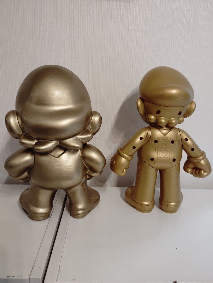 【非売品】任天堂 店頭ディスプレイ 黃金のマリオ像 ゴールドスーパーマリオ レア