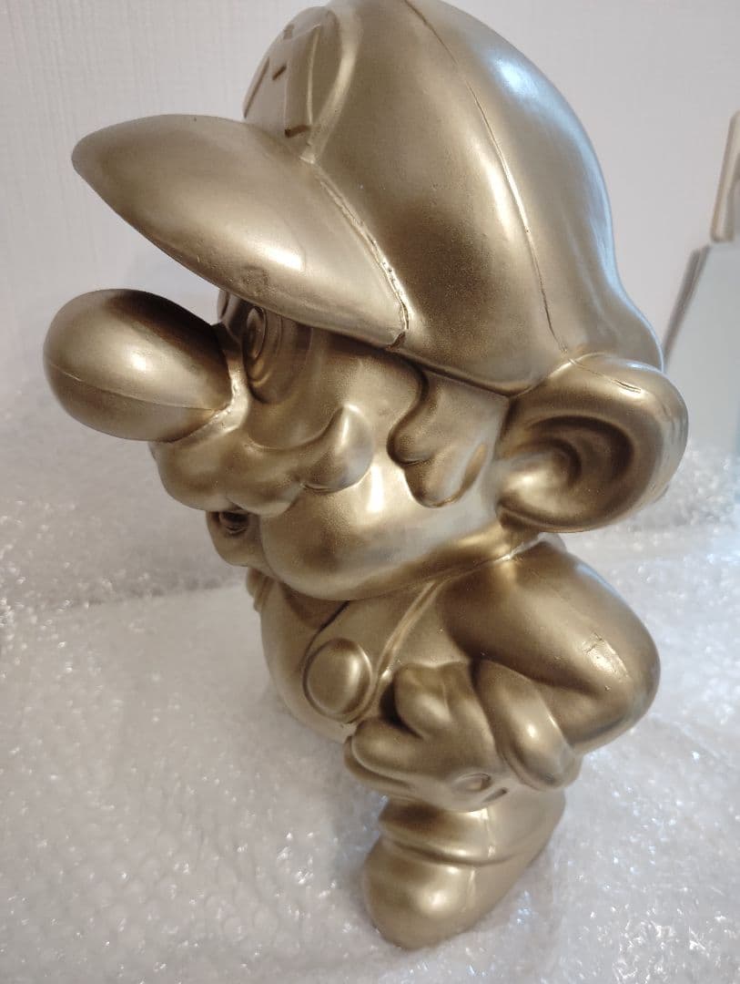 【非売品】任天堂 店頭ディスプレイ 黃金のマリオ像 ゴールドスーパーマリオ レア