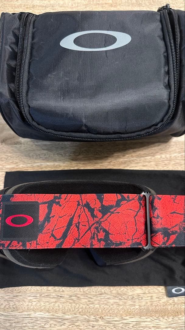 Oakley赤色ミラー ゴーグル FALL LINE L RED CRYSTAL