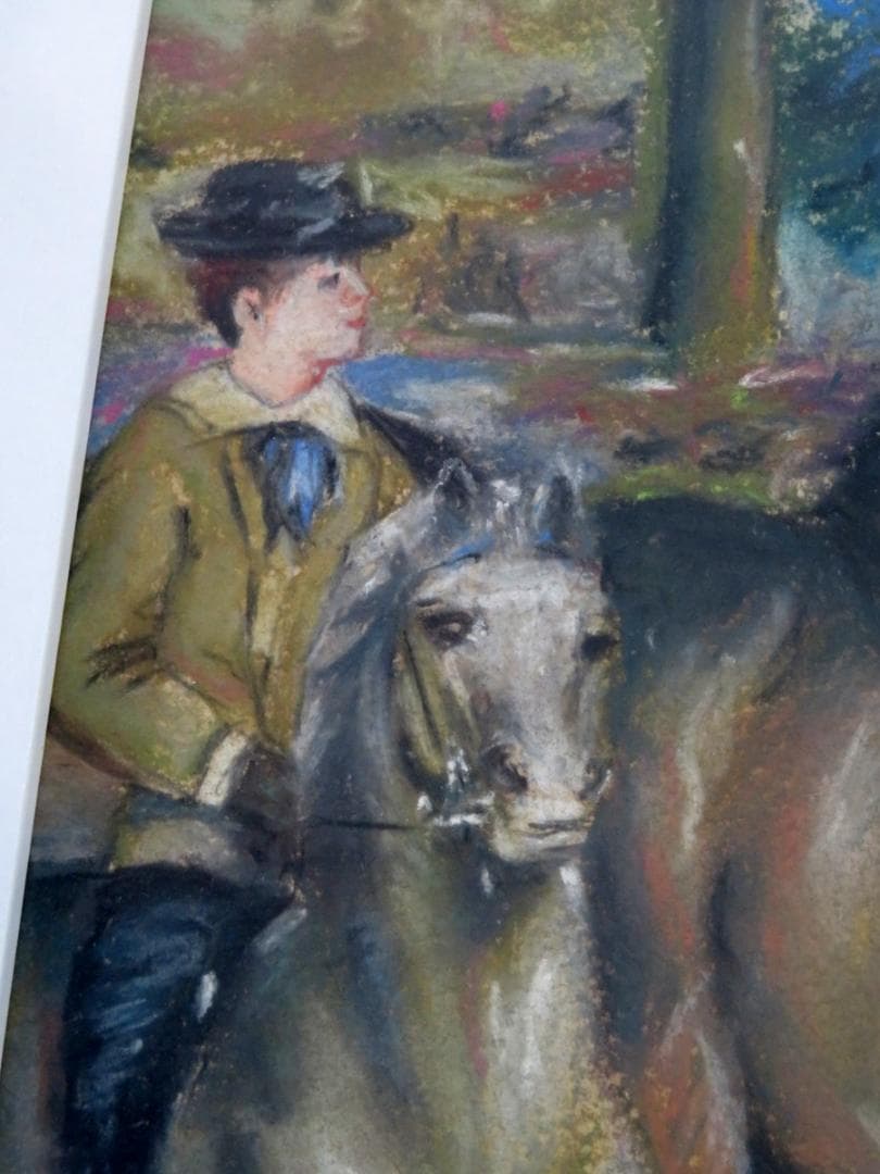 ピエール オーギュスト ルノワール ブローニュの森の乗馬道 ミクストメディア