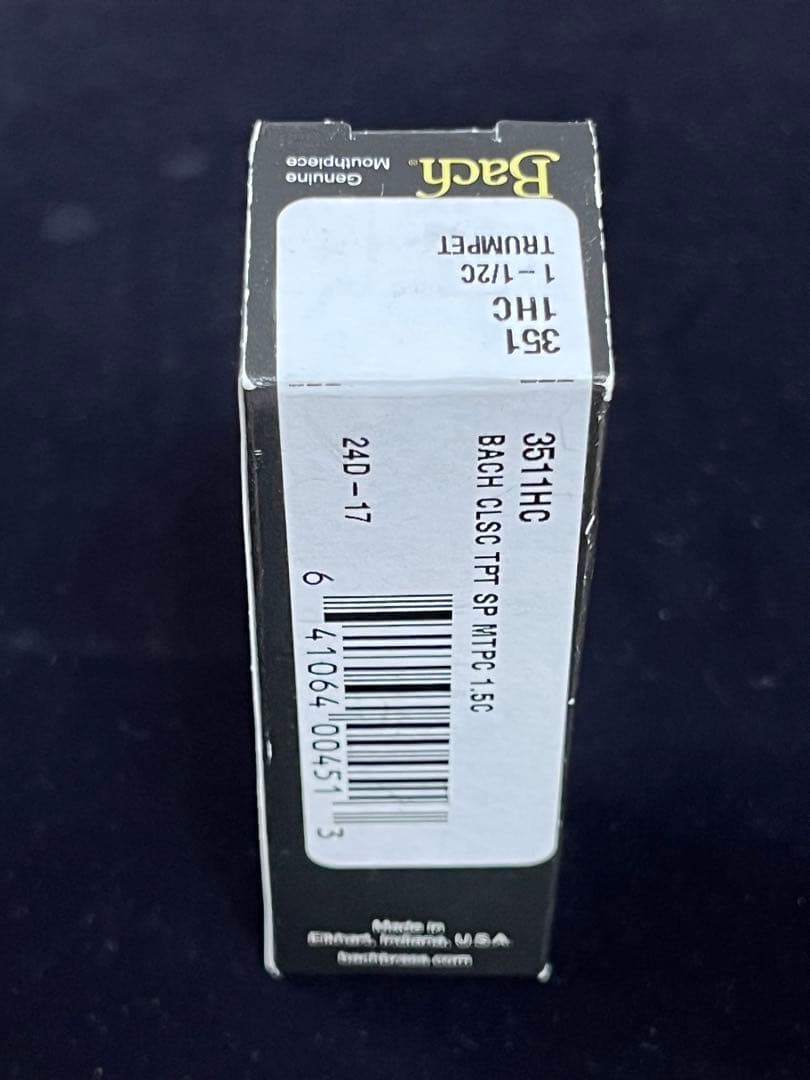 【試奏のみ】Vincent Bachトランペットマウスピース1-1/2C