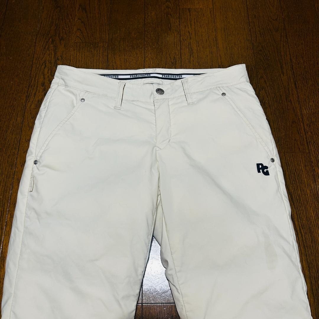 美 PEARLY GATES パーリーゲイツ 中綿パンツ オフホワイト 1(M)