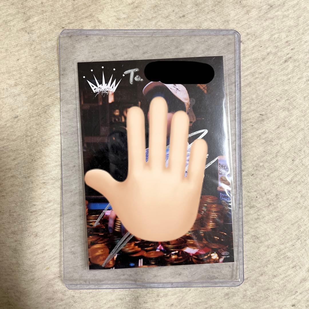 straykids ハン　HAN 直筆サイン allin karma スキズ