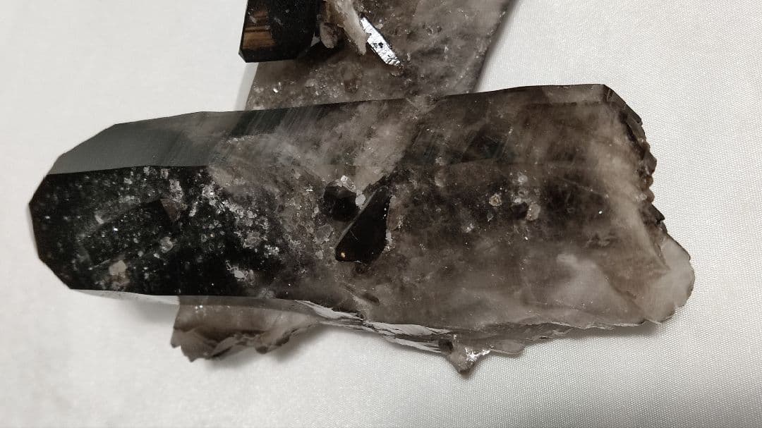 希少！パワーストーン　天然石　原石　モリオン(黒水晶)　711g　No.996