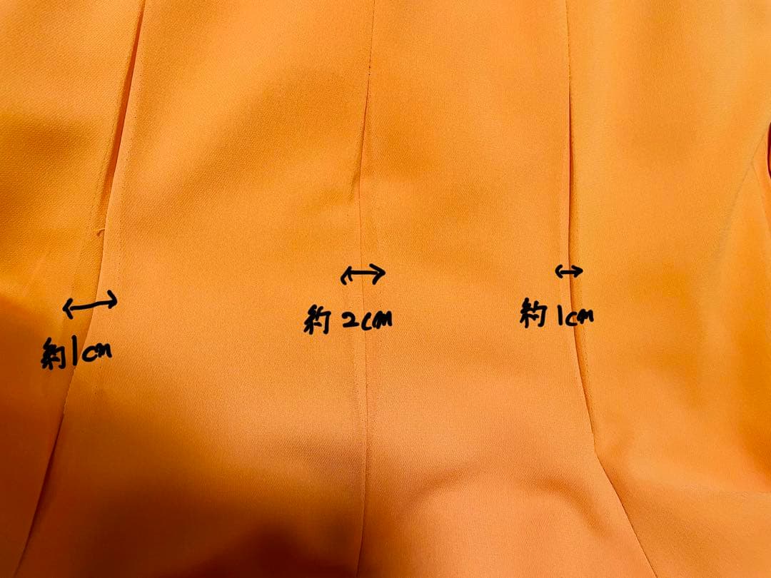 【大きいサイズ】スペイン製　フラメンコ衣装　ドレス オレンジ