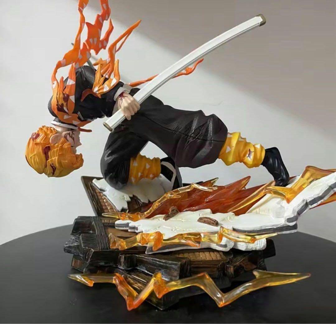 鬼滅の刃 我妻善逸 火雷神 フィギュア 28cm ガレージキット