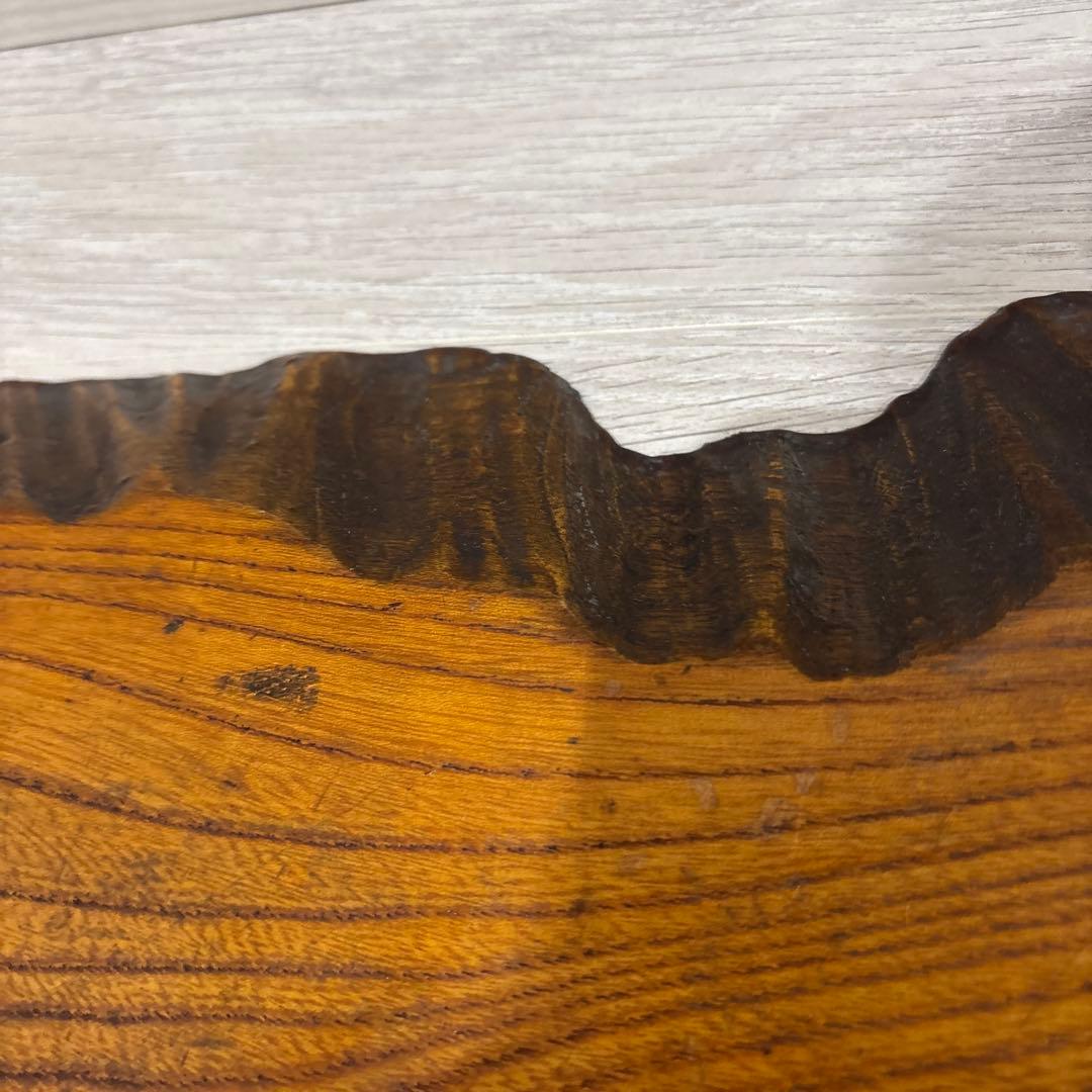 長さ95センチ　長い置き台　置台　花台　木の切り株　盆栽台　一枚板