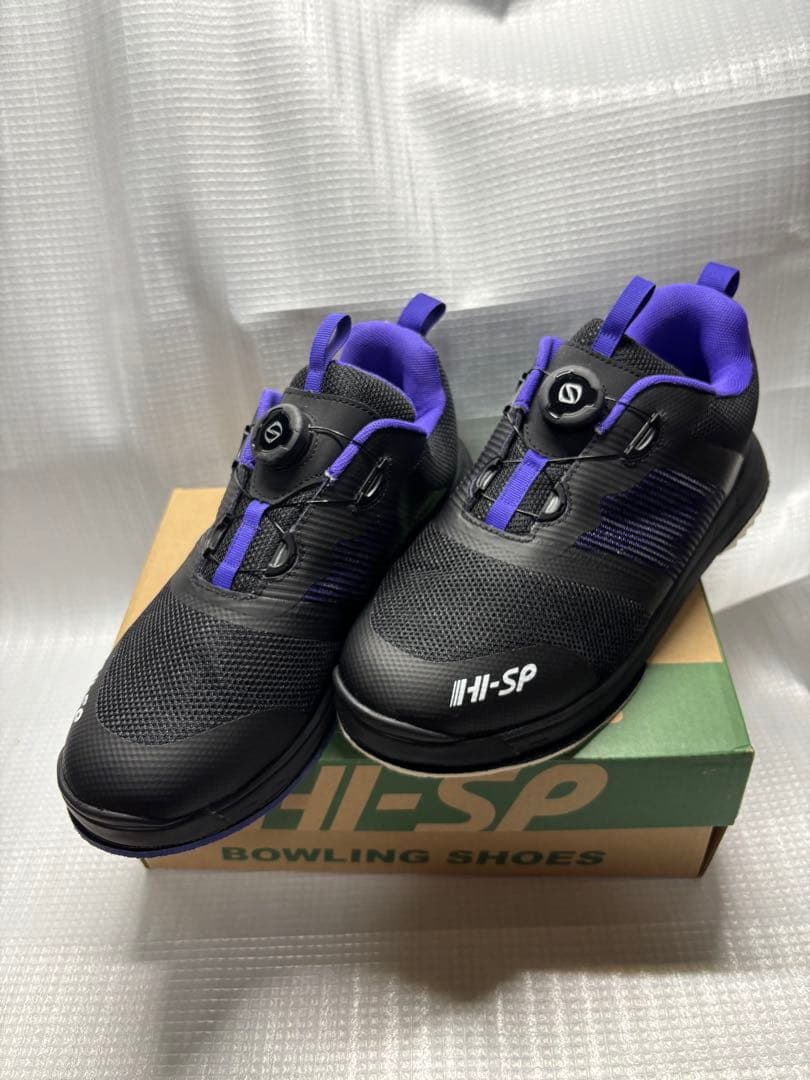 HI-SP EVA-DA ボウリングシューズ ブラック+パープル 26.5cm