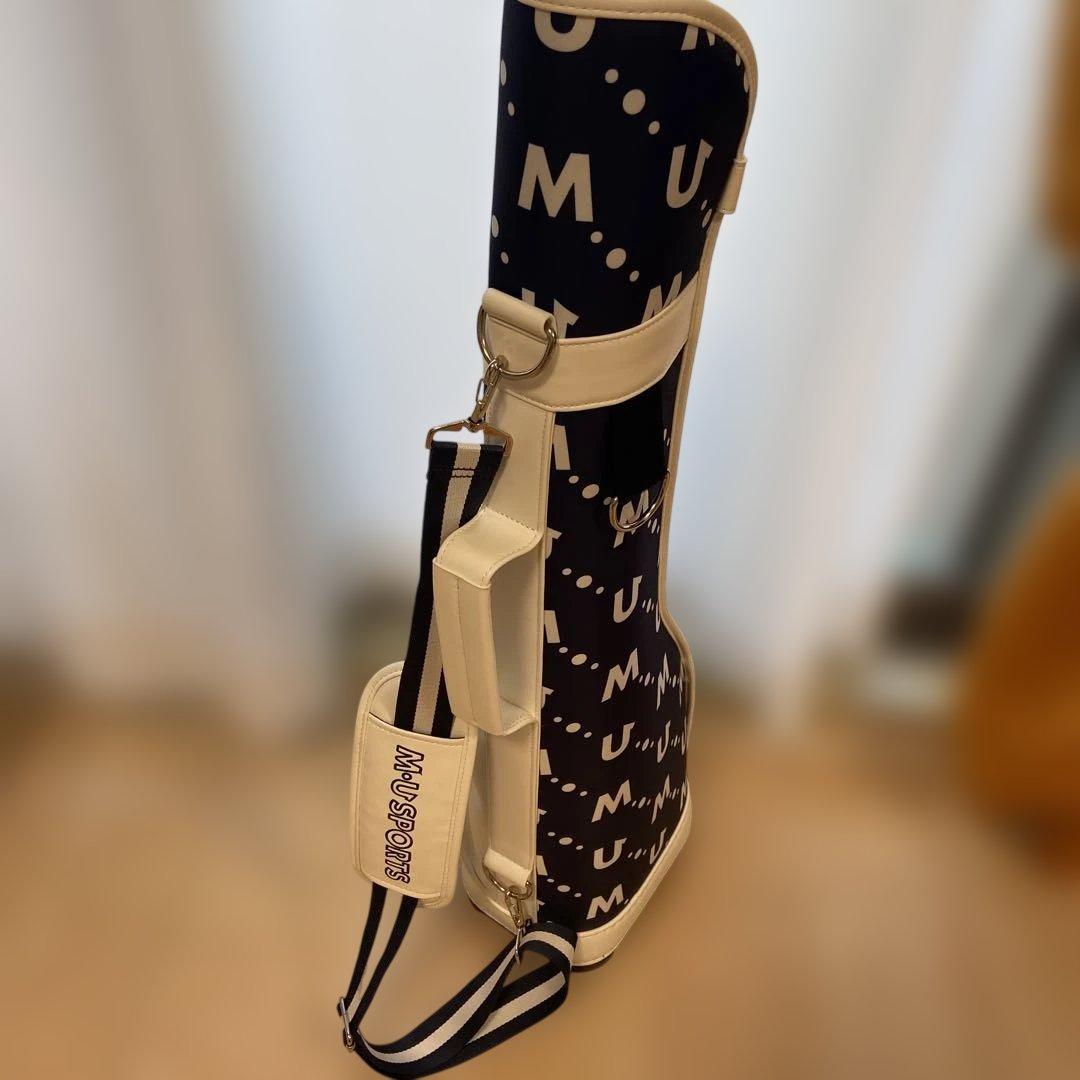 M-U キャディバッグ ネイビー/ホワイト