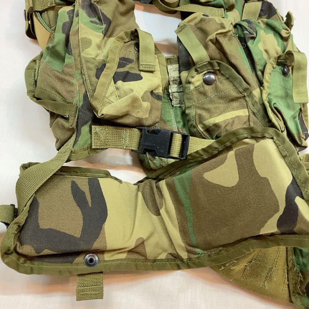 米軍 タクティカル ロードベアリングベスト ウッドランド M/L ベルト付