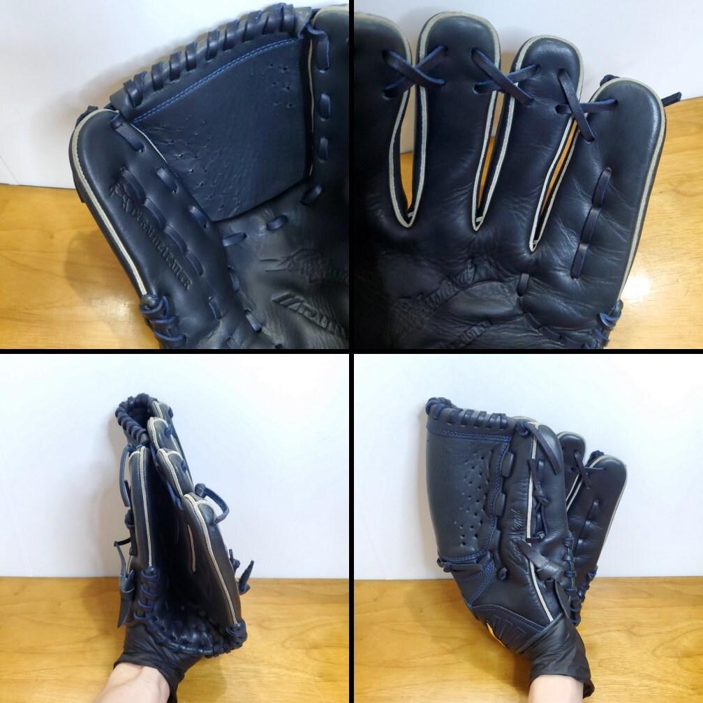 ミズノ 斎藤佑樹モデル 限定カラー ネイビー 激レア 良品 投手用 軟式グローブ