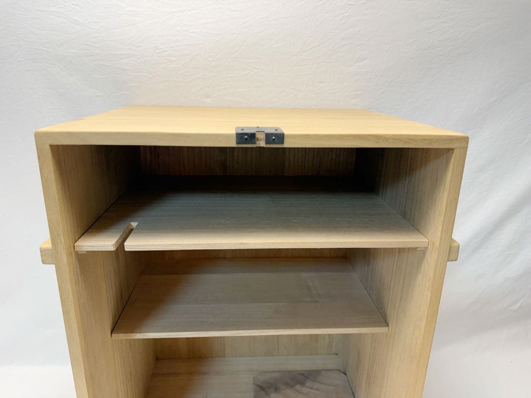 未使用 茶道具 岐斎作 利休好写 旅箪笥 15点セット 桐木地 共箱