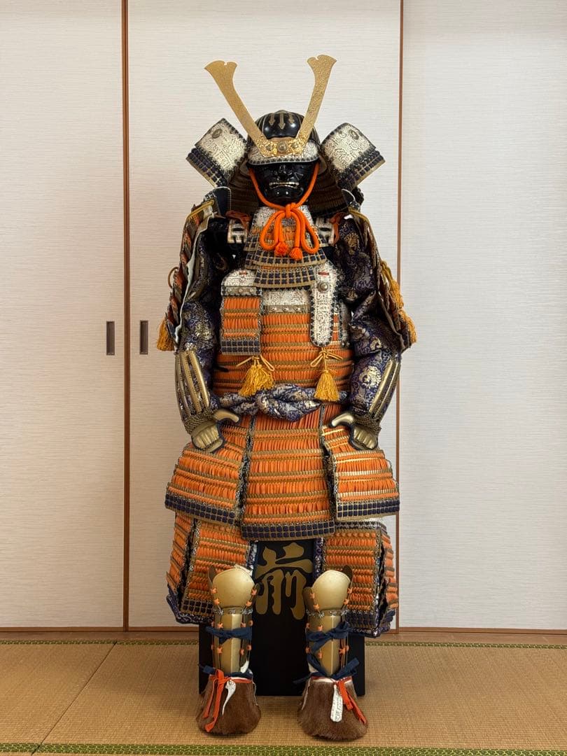 等身大　本小札大鎧緋糸　胴丸　甲冑　五月人形