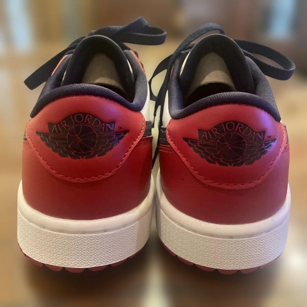 【新品未使用】ナイキエアジョーダン1ゴルフ　トリコロールカラー　25.5cm