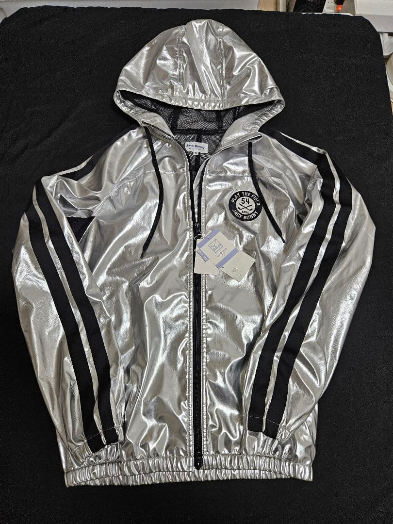 【✨未使用新品✨】タグ付　JACK BUNNY シルバー フードジャケットメンズ