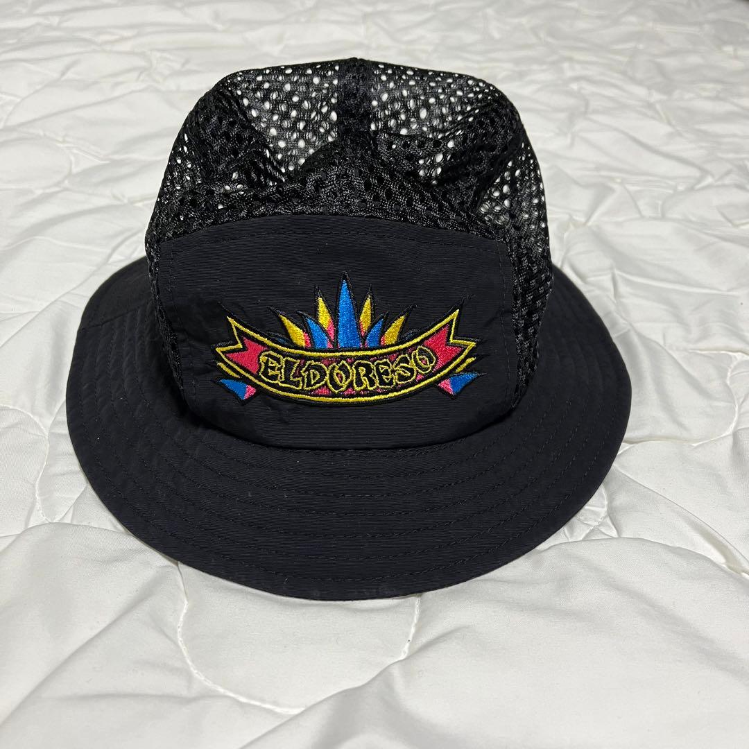 エルドレッソ Slash Juma Hat 黒 メッシュ 美品 ハット M 帽子