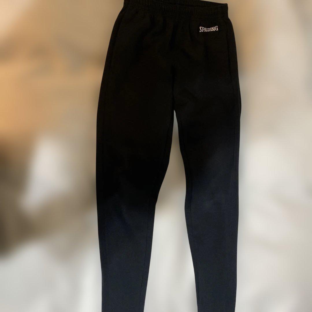 SPALDING ブラックジャージ上下セットM