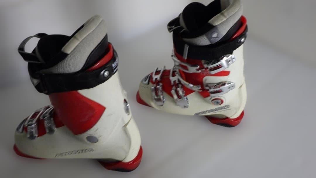 961/Atomic アトミック　レコ　スキー ブーツ 赤/白RECCO24ｃｍ